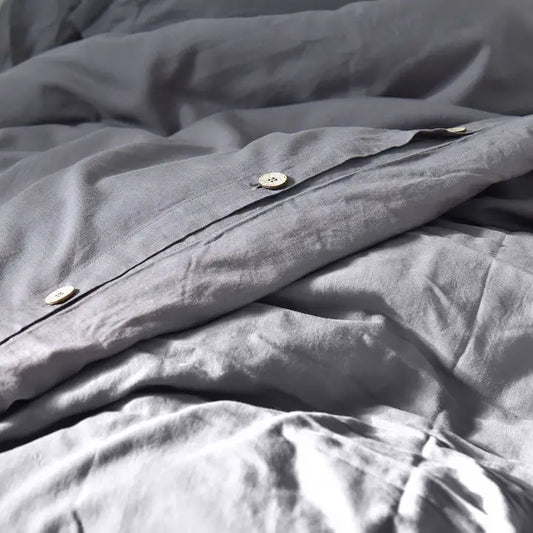 Yoselyner-Bamboo & Linen Duvet Cover Set