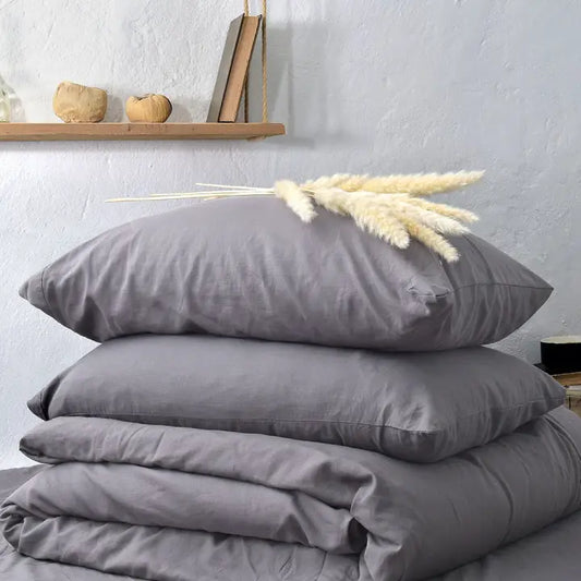 Yoselyner-Bamboo & Linen Duvet Cover Set
